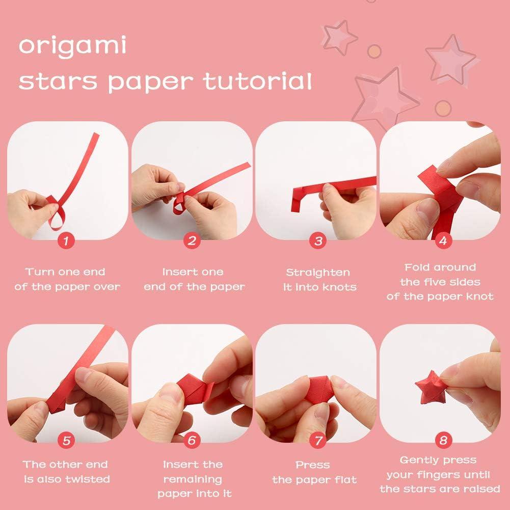 Star Origami Paper Star Paper Strips Double Sided Origami Star Pape