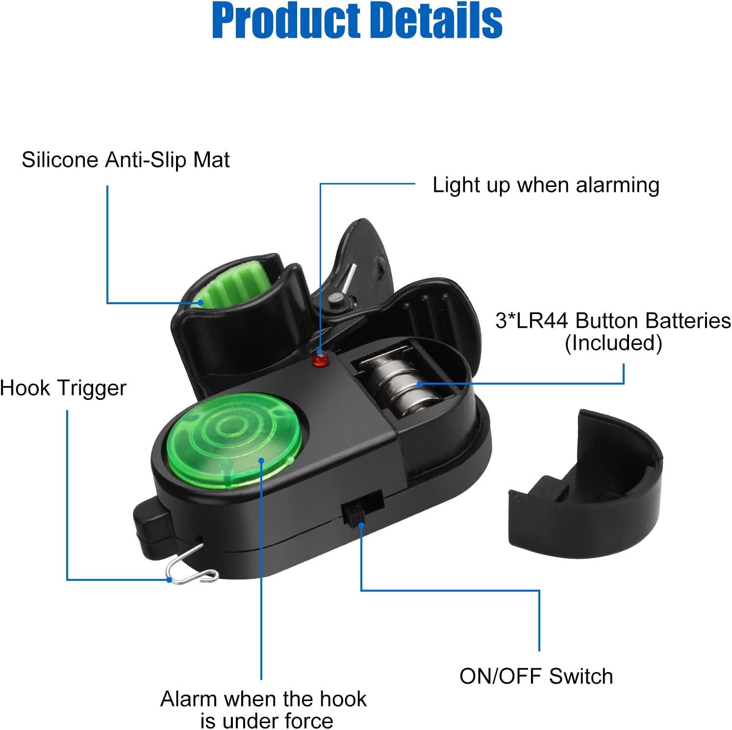 Buy Best Sensitive Electronic Fishing Bite Alarm Indicator Sound Bite Alarm  Bell with LED Lights Fishing Bells for Rods Online at desertcartSeychelles