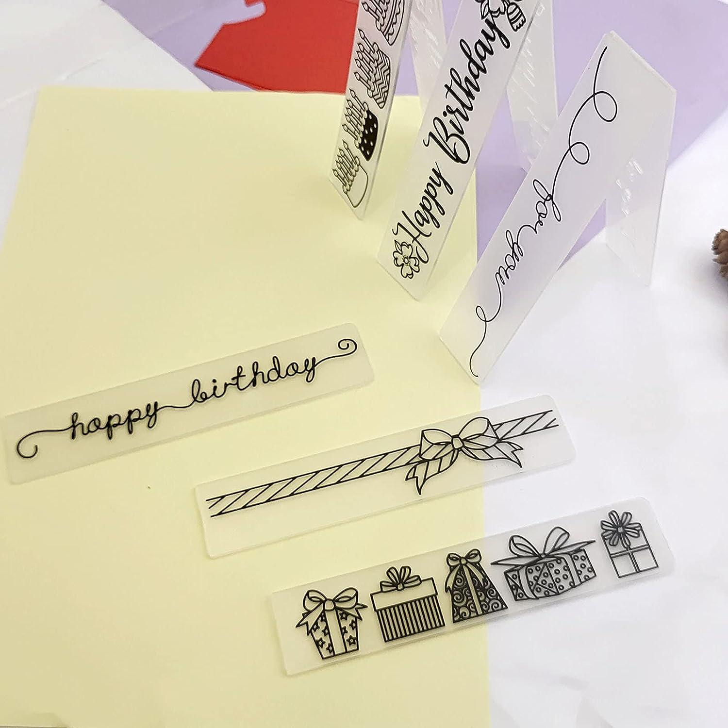 Balloons Birthday Embossing Folder Plastic Scrapbooking Craft Embosser  Folders Card Making Supplies Stamps Template New 2022