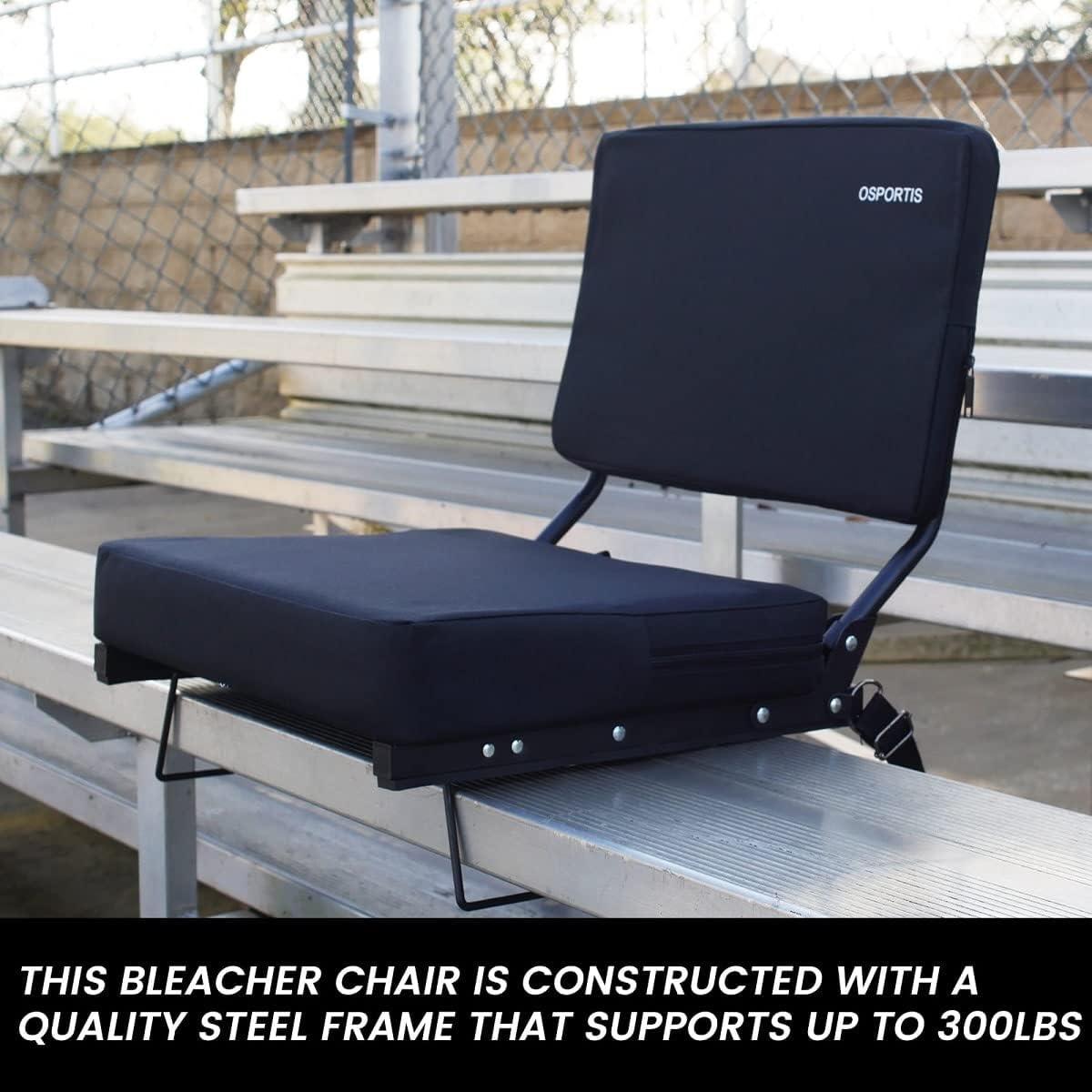 Bleacher Cushion With Backrest Lightweight Outdoor Cushion Portable Stadium  Seat