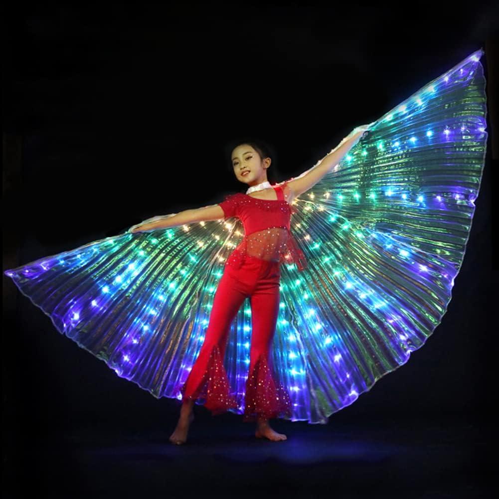 Children Dance Wear Performance Props Belly Dance Accessories Egyptian  Wings Non-Slit Gold/Silver Isis Wings (