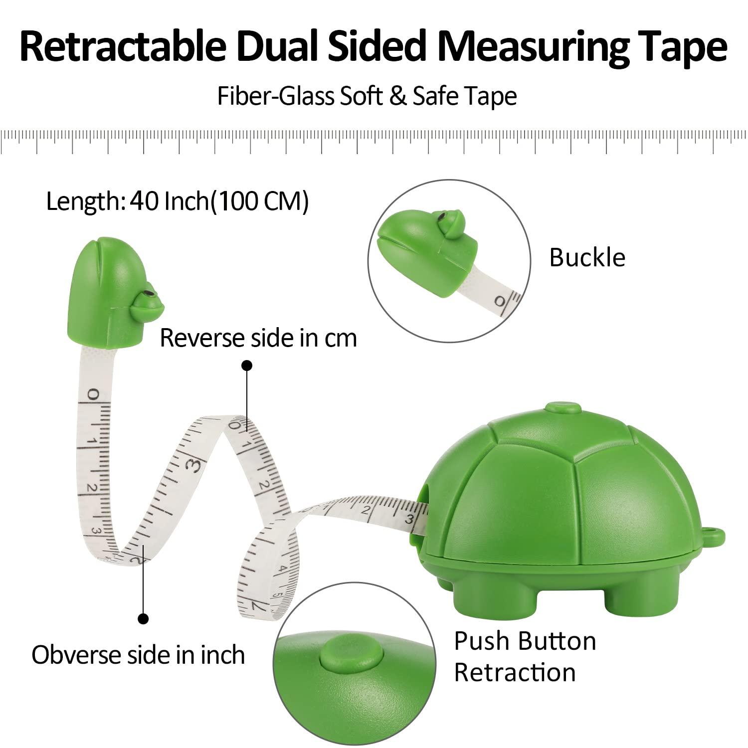 Cute Mini Automatic Retractable Tape Measure With Double Scale For