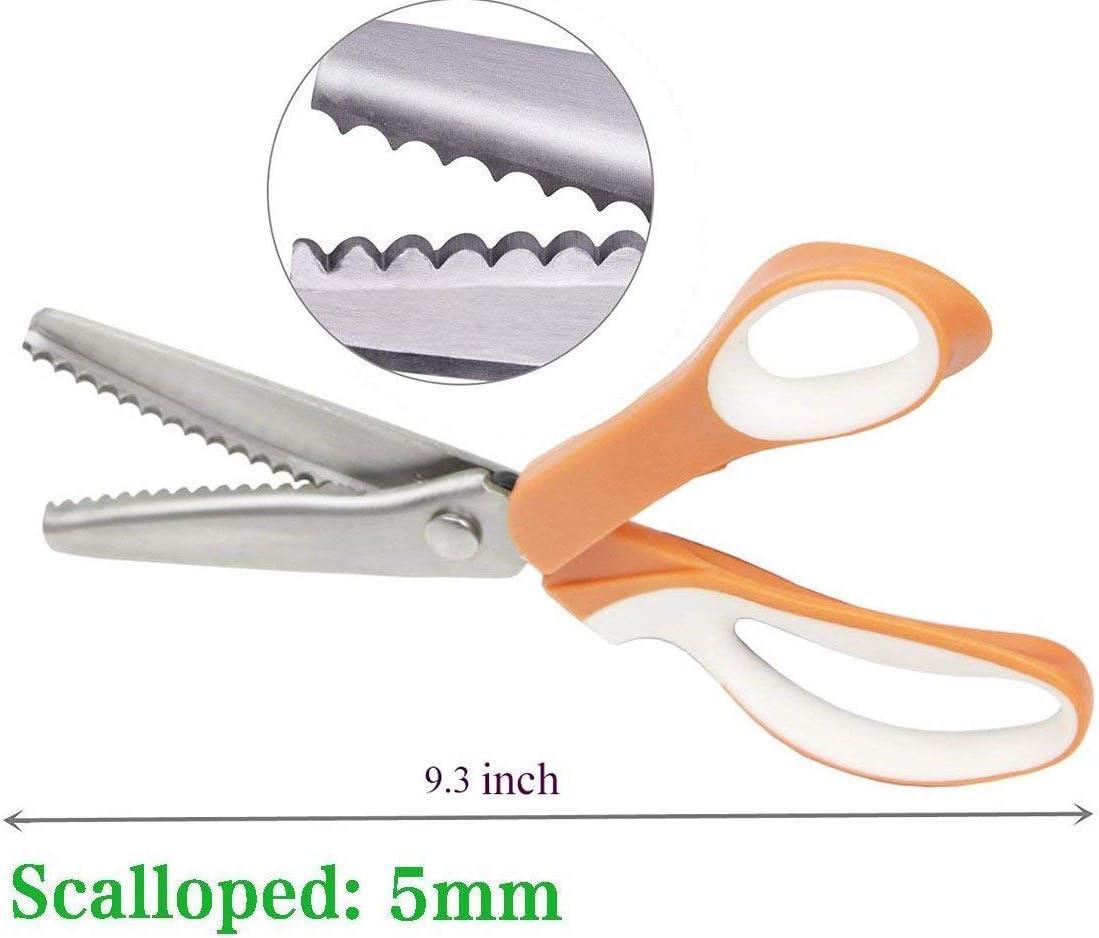 JISTL Pinking Shears for Fabric, Stainless Steel Handled
