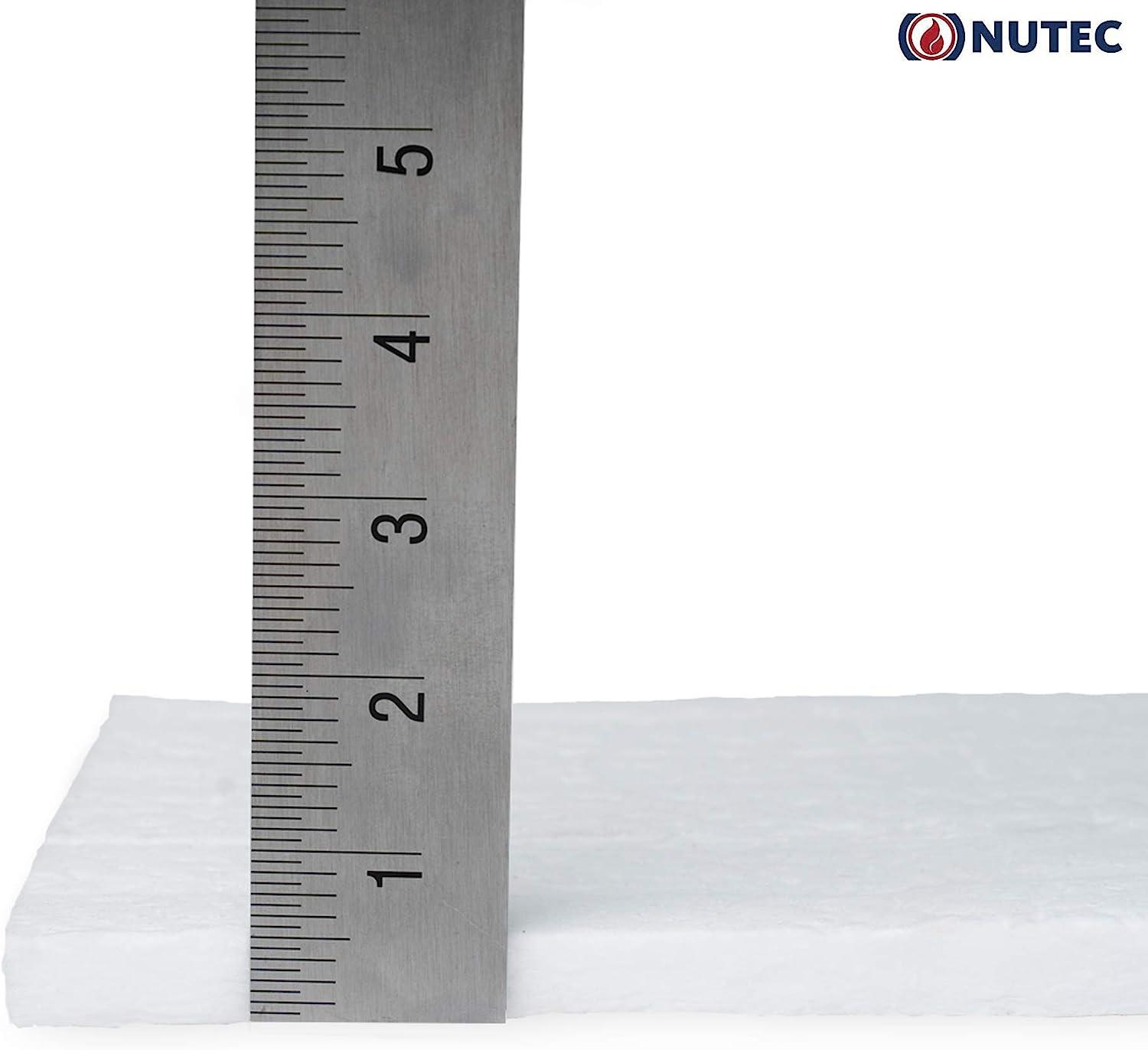 Nutec MaxWool Ceramic Fiber Insulating Blanket, 1 x 24 x 72, High  Temperature 2400F, Durable, Lightweight, 8# Density