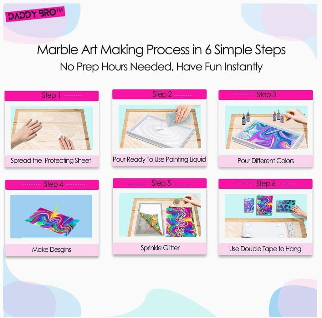 6/12 Colors Water Marbling Paint Kit For Kids Art Painting on Water  Creative Art Set Crafts For Girls And Boys - AliExpress