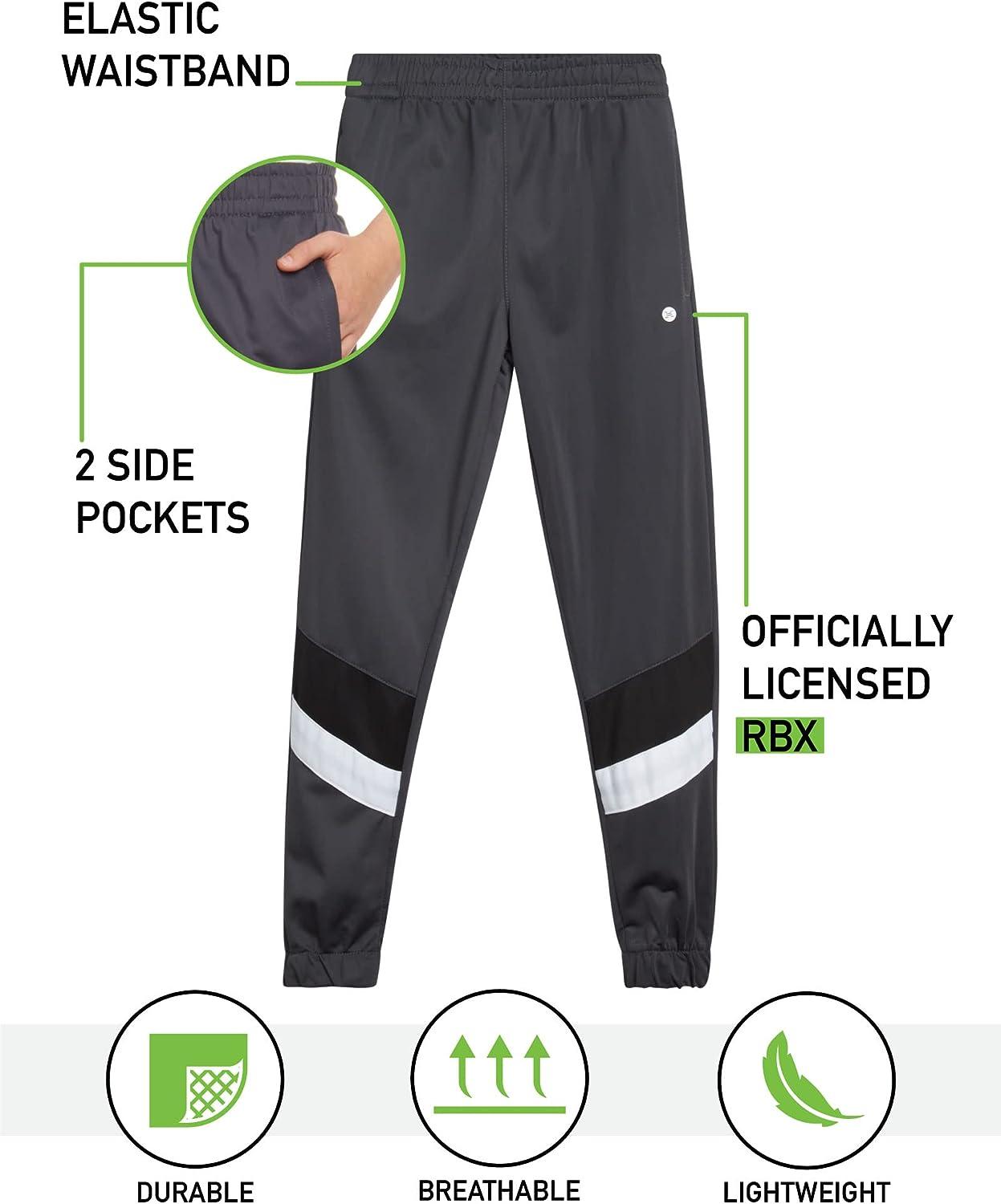 RBX Boys Sweatpants 4 Pack Active Fleece Jogger Pants (Size 8-20), Size  1012, Heather GreyNavyBlueBlack in Dubai - UAE