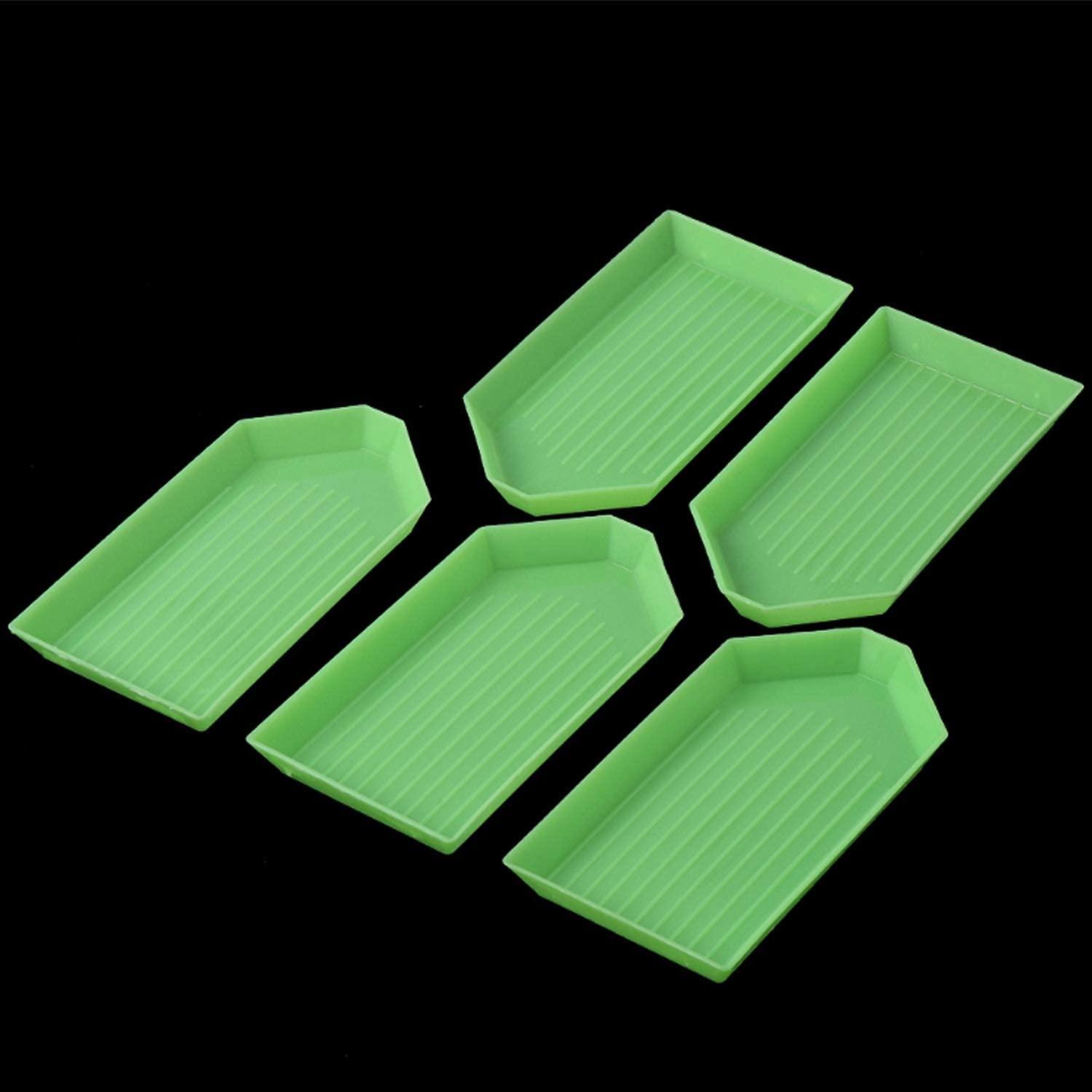 6 Pcs Diamond Painting Trays Large and Small,Plastic Bead Sorting
