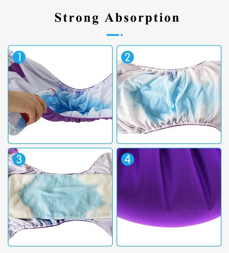 Reusable Adults Diapers - Adults Nappy Washable Incontinence Man Protective  Underwear Breathable Leakfree for Women Men Incontinence