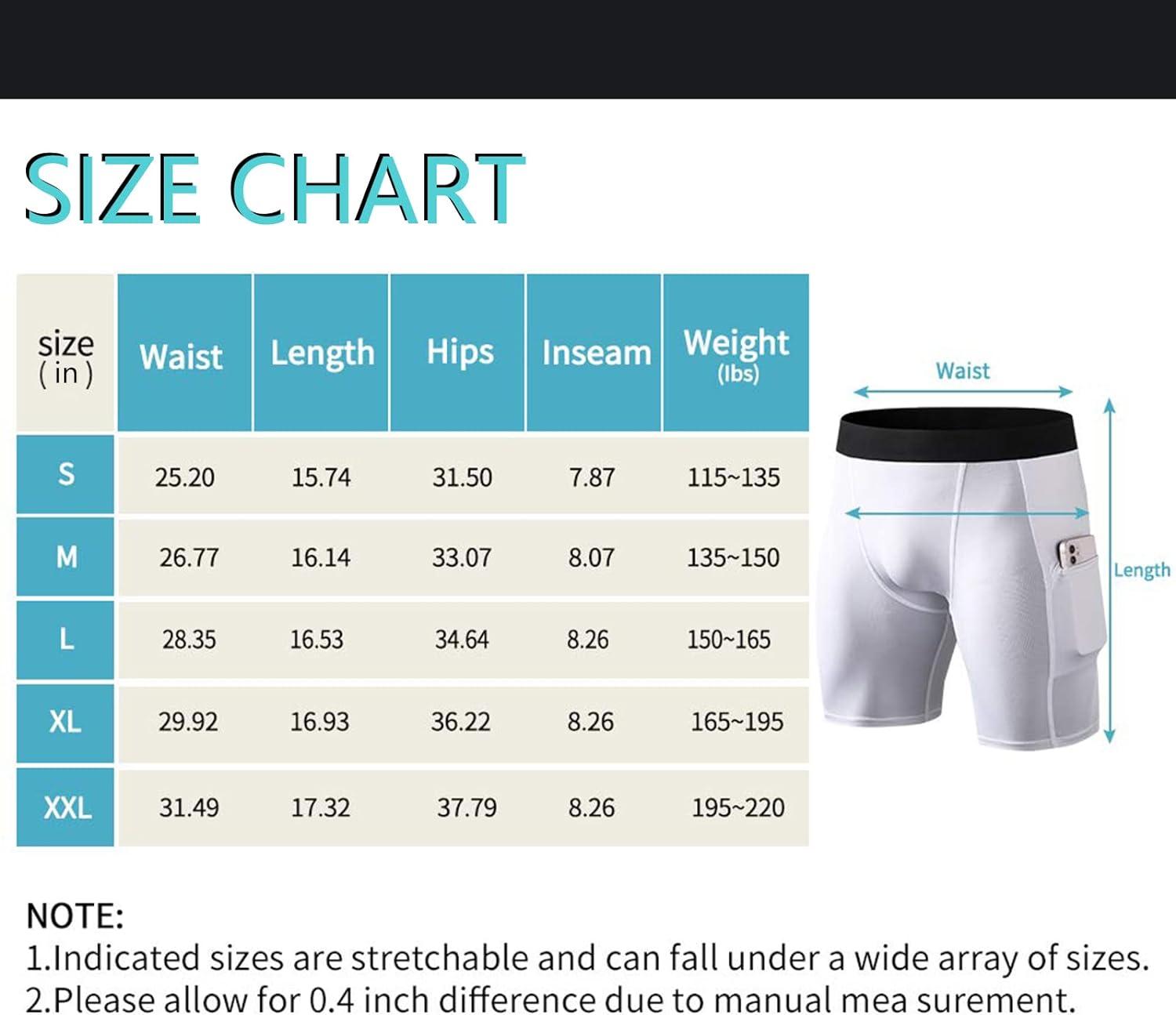 ABTIOYLLZ 3 Pack Compression Shorts for Men Spandex Running Workout  Athletic Baselayer Underwear Shorts Pocket 3pack