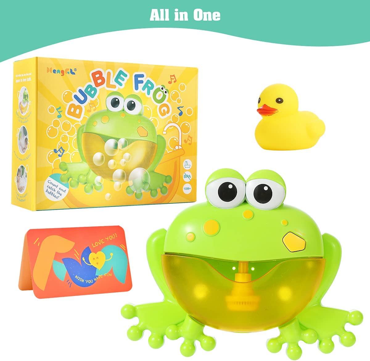 HengGL Baby Bath Bubble Toys Set,Tub Big Frog Automatic Bubble