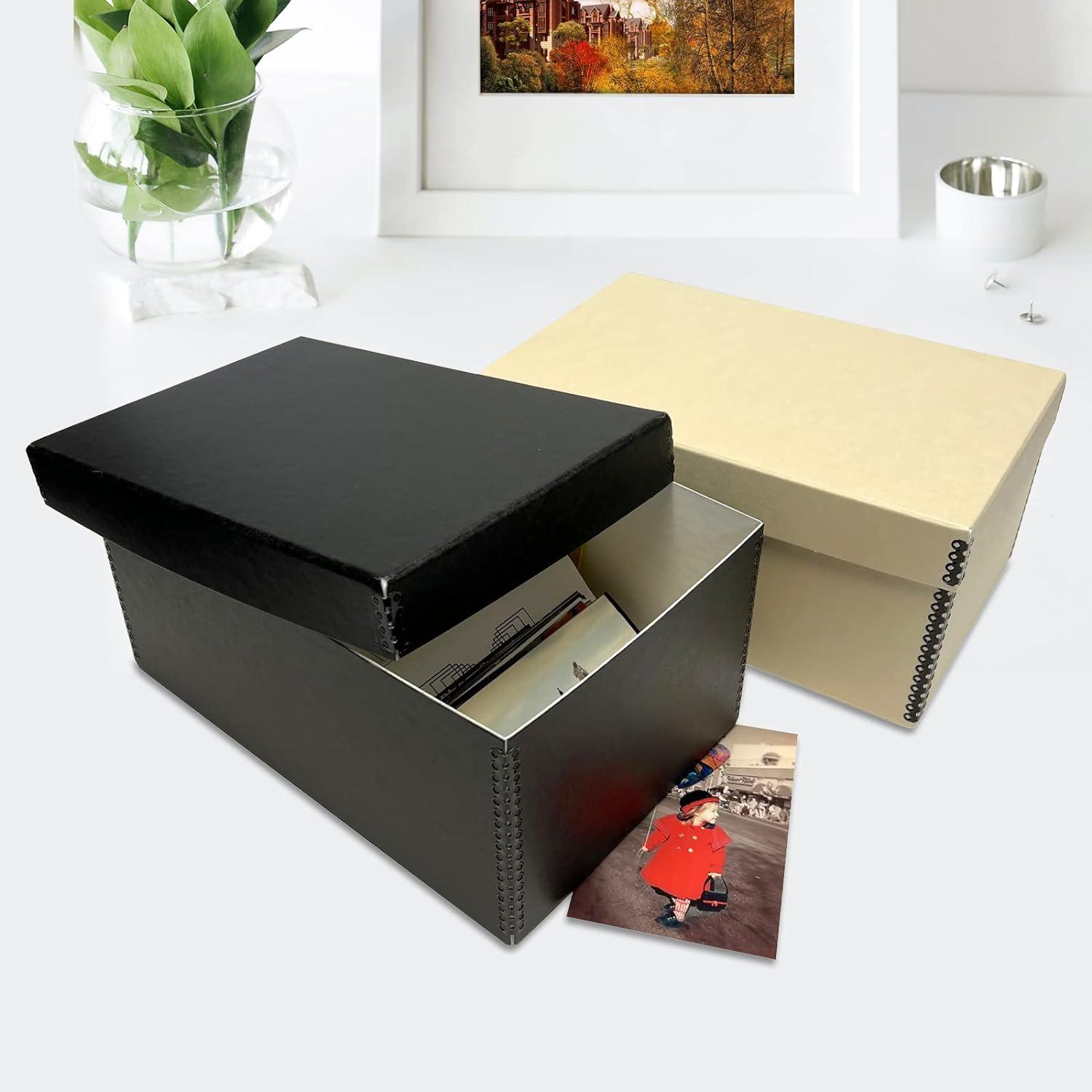  Lineco 4x6 Photo File Box, with 12 Acid-Free Envelopes