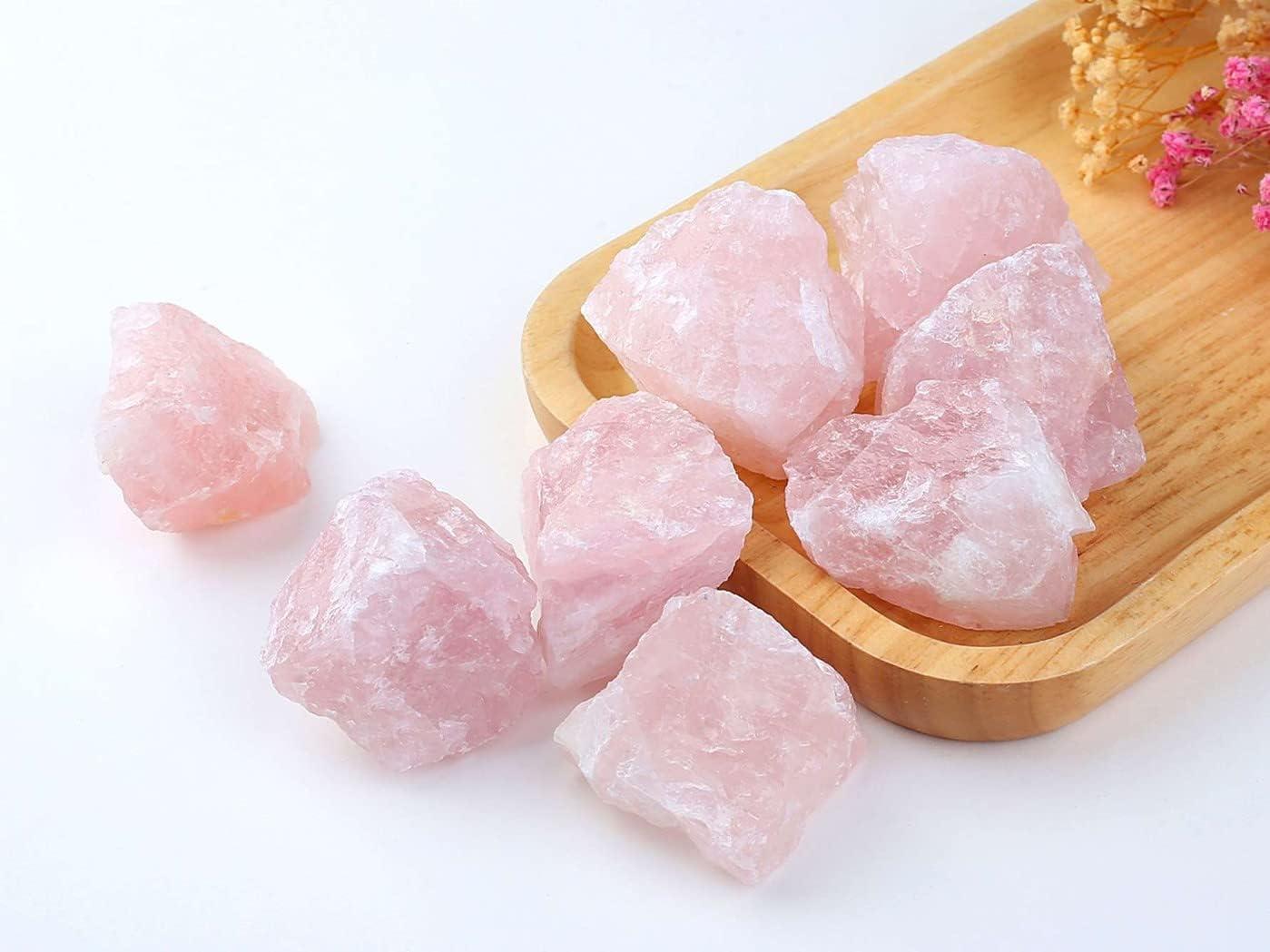 6 inch raw rose quartz planter pot Crystal Planter Pot Gemstone