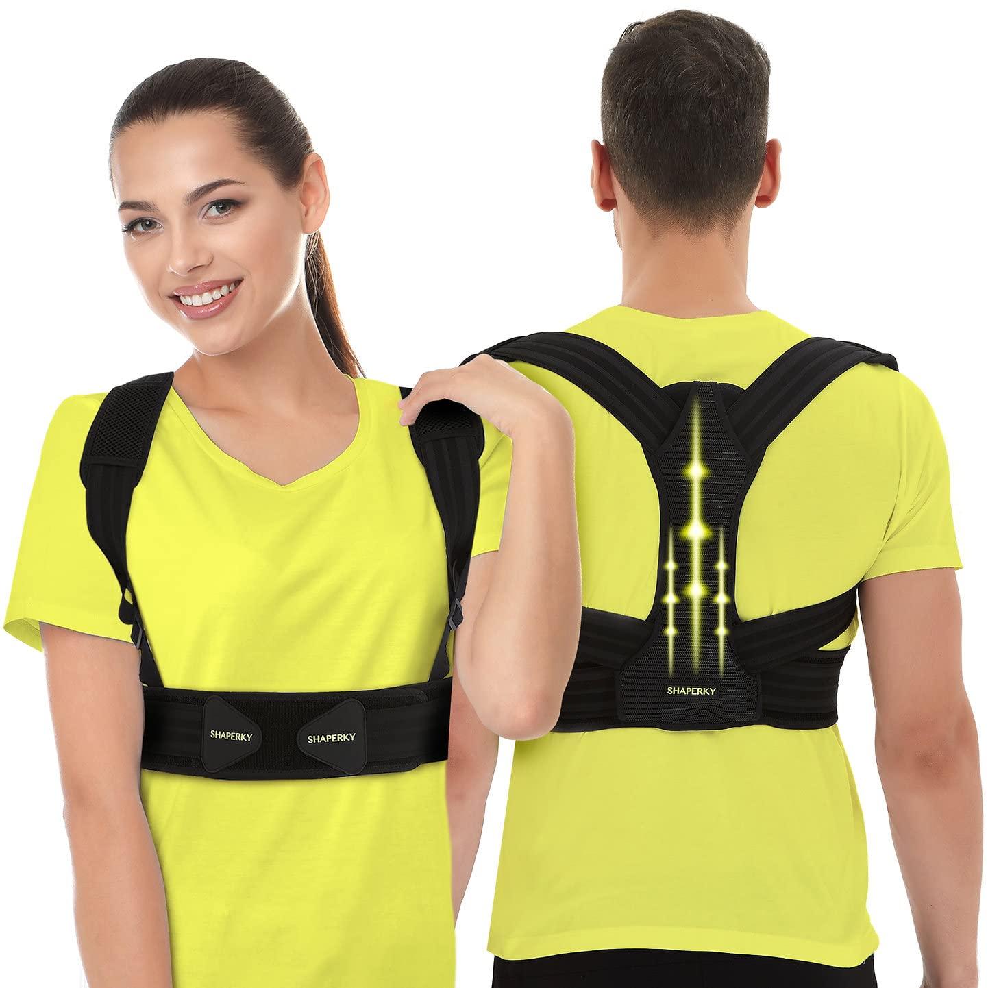 Back Posture Corrector for Women & Men- Back Brace Support for Better Back  and Lower Back Pain Relief- Premium Upper Back Corrective Therapy Keep Back  Straight Under Shirt 