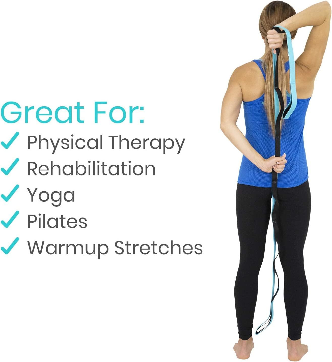 Yoga Strap Stretches - Upper & Lower Body Stretching 