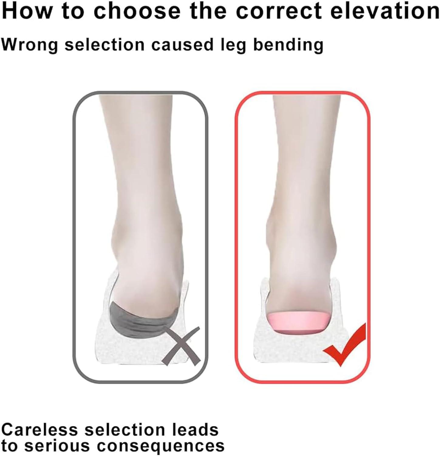 Heel Lift Inserts - 1.4 Inches Height Increase Insoles, Achilles