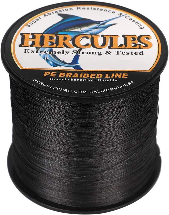 HERCULES 15 lb Test PE Braided Fishing Line 4 8 Strands Strong Wear  Resistance