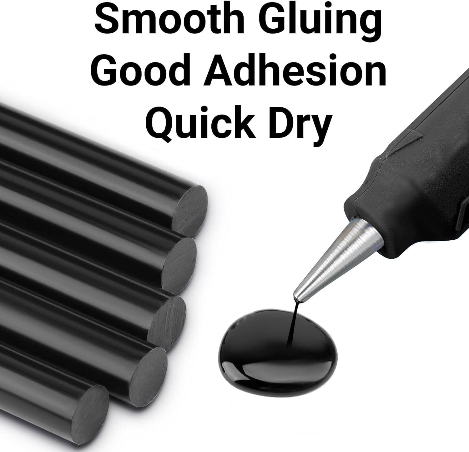 Black Hot Glue Sticks Full Size ENPOINT 8 Long x 0.43 Dia 36 Pack Hot  Melt Glue Sticks Bulk Black Adhesive Glue Sticks Standard for Crafting DIY  Art School Gluing Project Repair