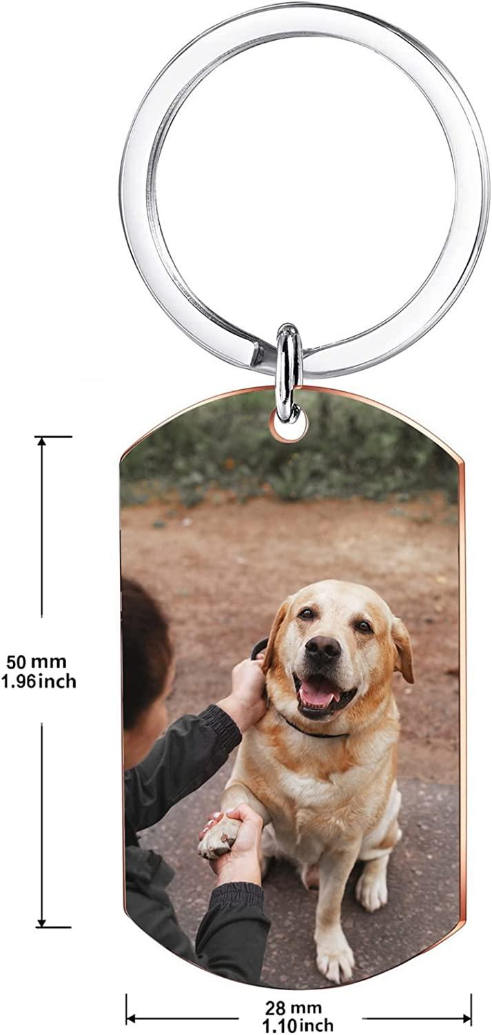 Cute Custom Dog Photo Keychain - A Heartwarming Gift for Any Occasion
