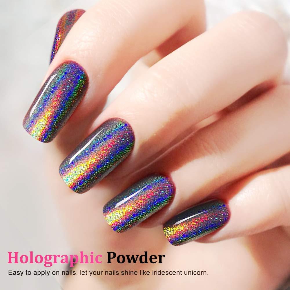 Extra Fine Holographic Chrome Nail Art Powder