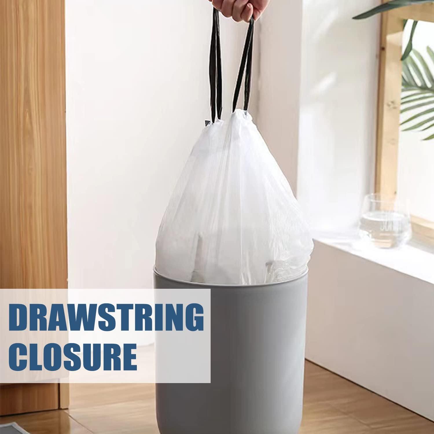 4 Gallon Trash Bags - 100 Small Mini Garbage Bags | 17 x 18 Clear Waste  Basket Trash Bags | Bulk Plastic Bathroom Trash Can Liners