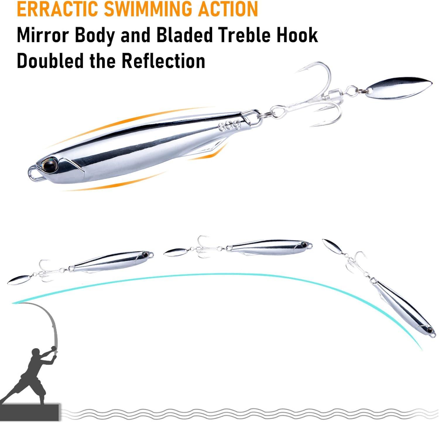  Doctor Spoons Fishing Lures Series - Made in USA - Saltwater &  Freshwater - Eagle Claw Hook - Walleye, Bass, Northern, Pike, Salmon,  Trout, Striper - Casting, Jigging, Trolling, 3 Pack : Sports & Outdoors