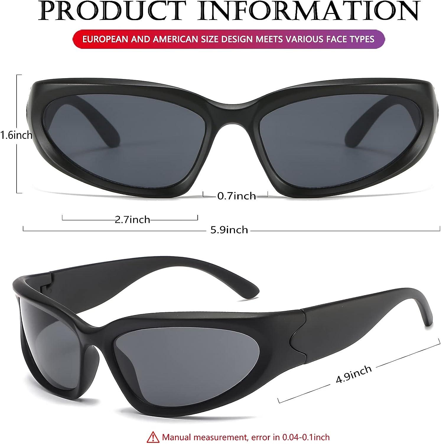 Wraparound Style Sunglasses for Men & Women –
