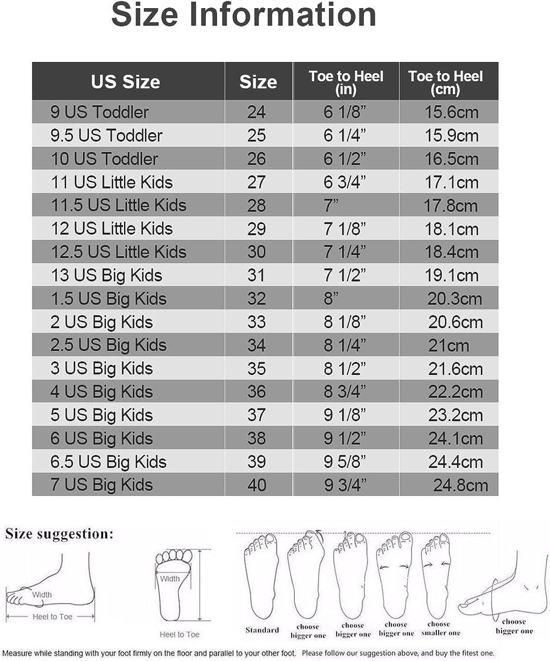 Shoe Size Chart – Crescent Online Shop