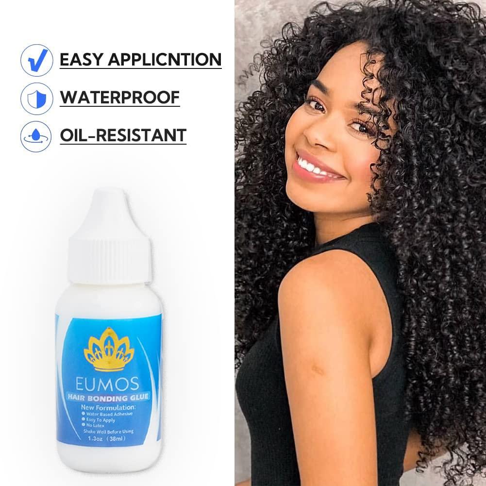 Wig Glue for Front Lace Wig-Smilco 2.6 OZ Waterproof Lace Front Glue  Invisible Bonding Strong Hold Lace Wig Glue for Poly and Lace Hairpiece Wig  Toupee Systems Lace Glue Hair Replacement Adhesive