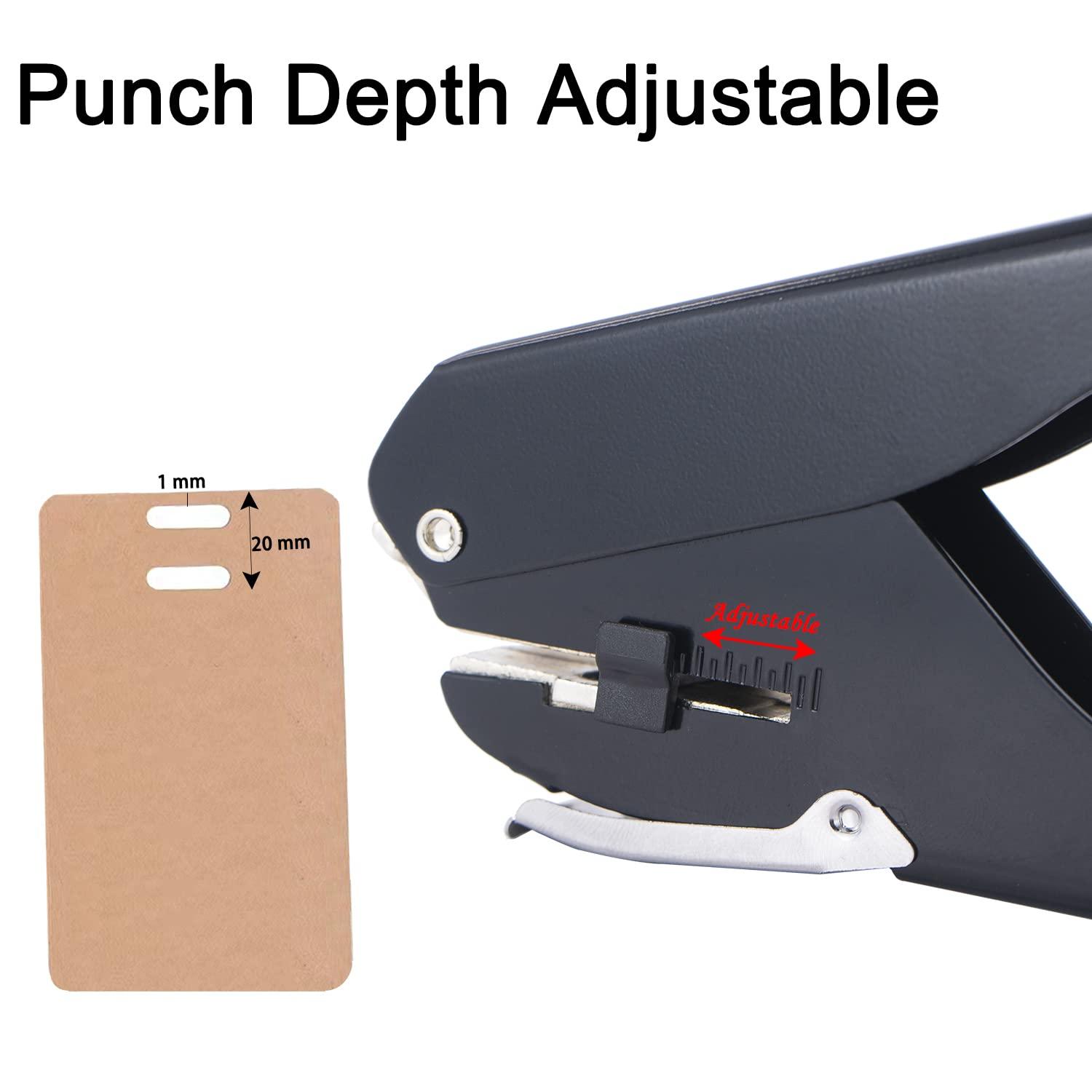 Oval Hole Puncher Punching Tool Badge Hole Punch for Paper Name Tag ID  Cards