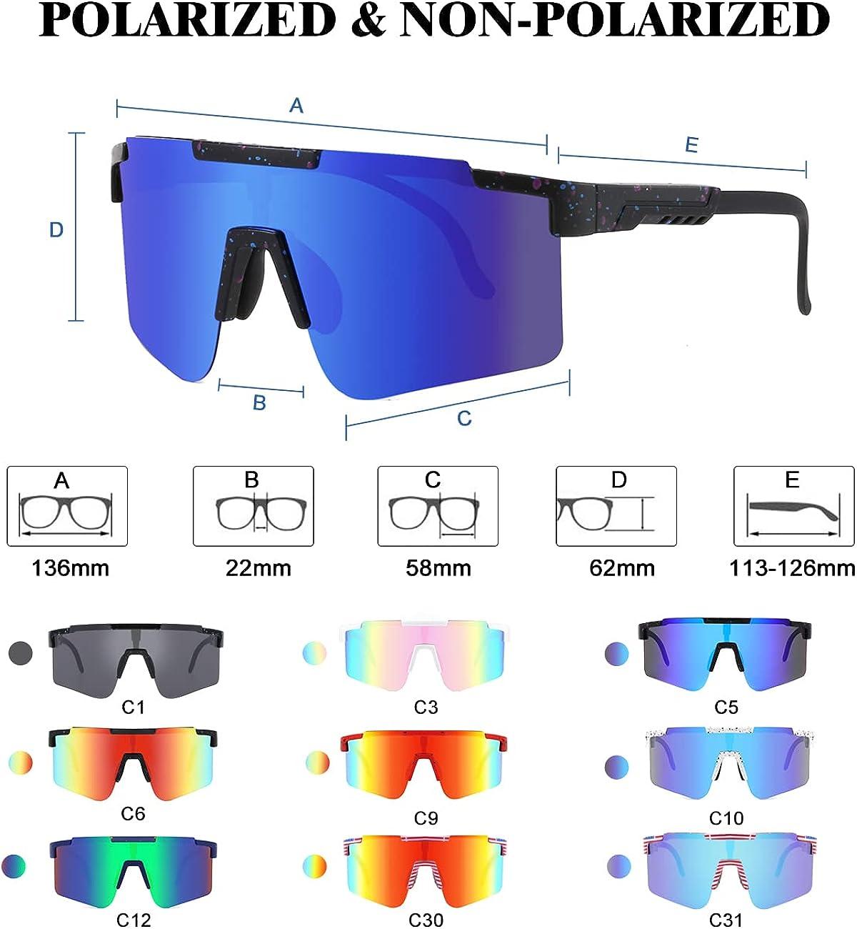Marida Sunglasses for Men&Women, UV400 Protection Sports Sunglasses with Adjustable Temple