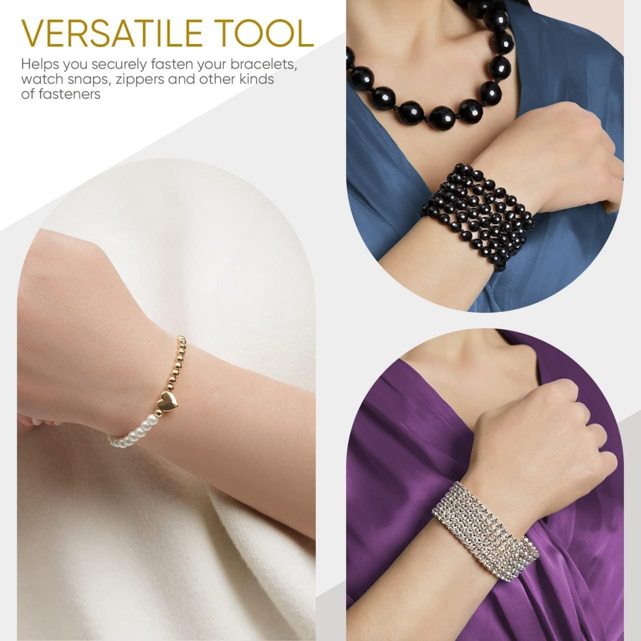  Bracelet Assistance Tool, Necklace Jewelry Watch Bracelet  Buckle Fastener Jewelry Fastening and Hook Assist