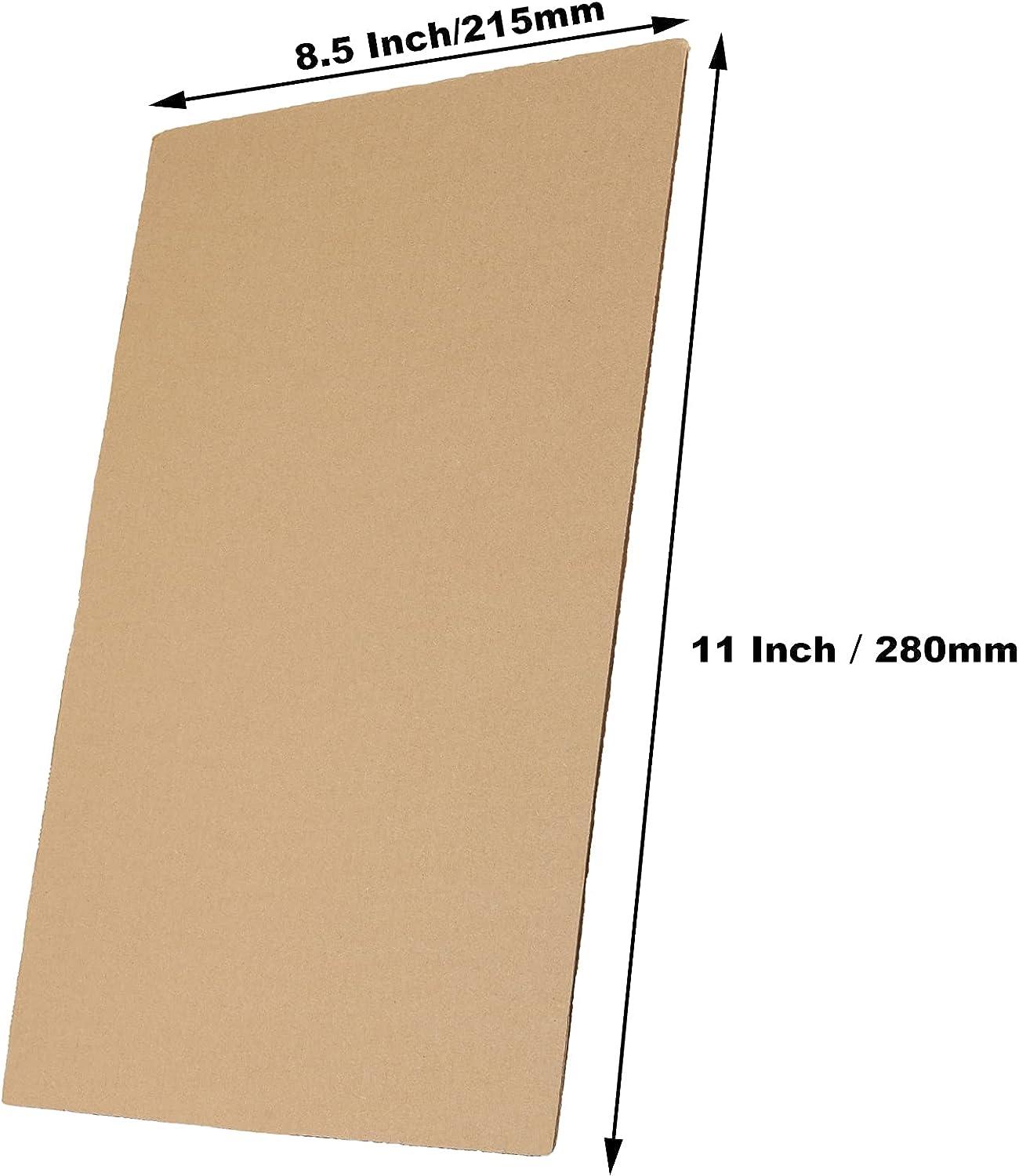 50-Point Heavy Weight Chipboard Sheets, 8.5 X 11 Inches, US-made, (100  sheets)