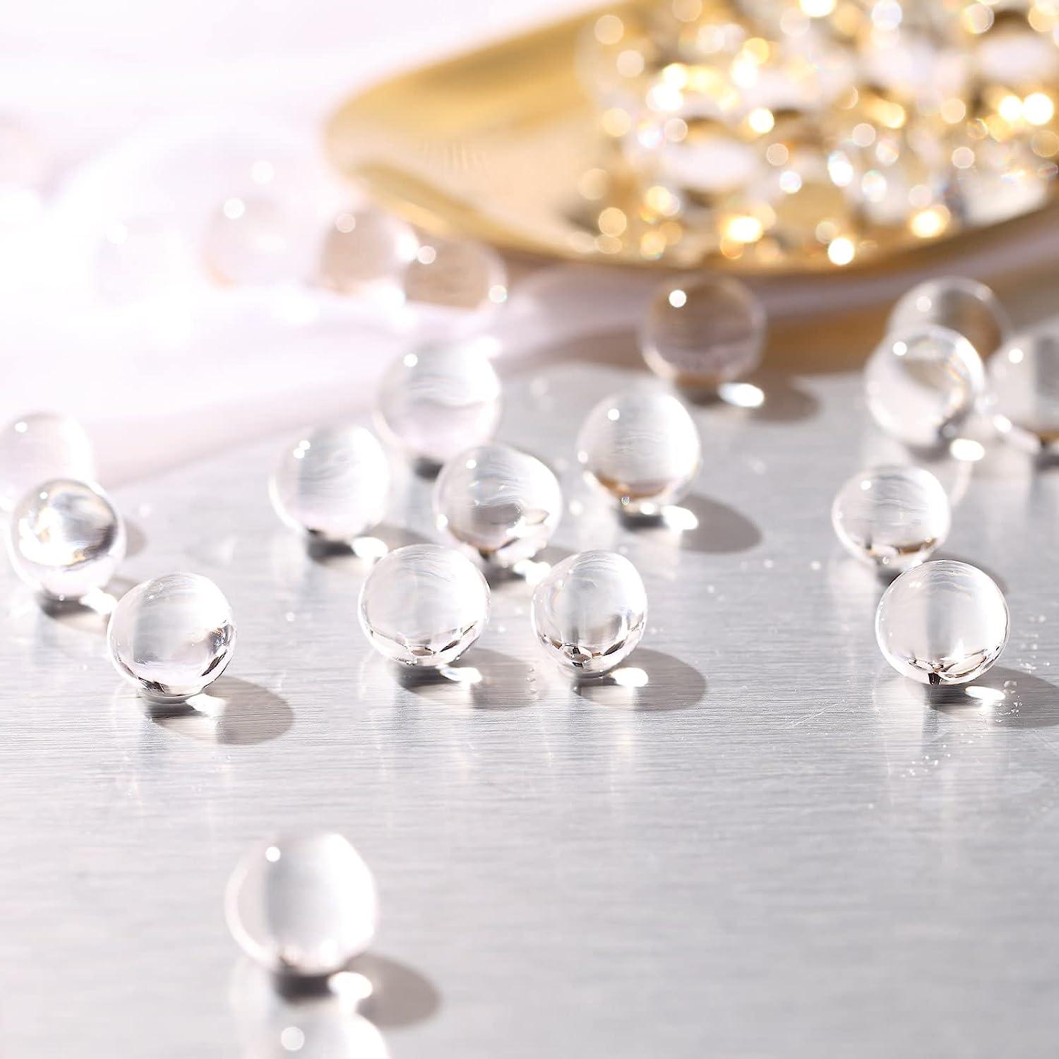 300g Floating Pearls + Clear Water Beads for Vases, Gold-Plated