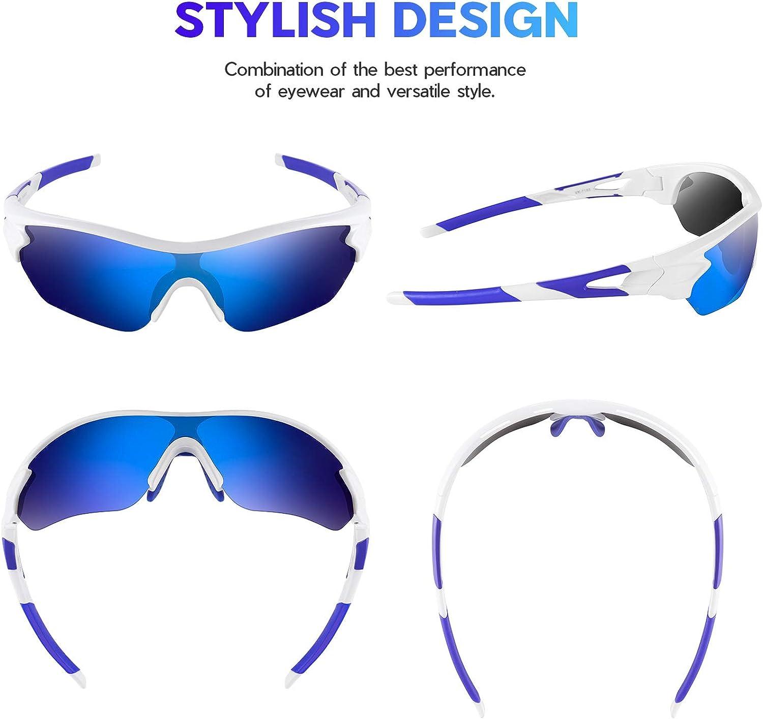 BEACOOL Polarized Sports Sunglasses for Men Women Youth Baseball TAC Glasses