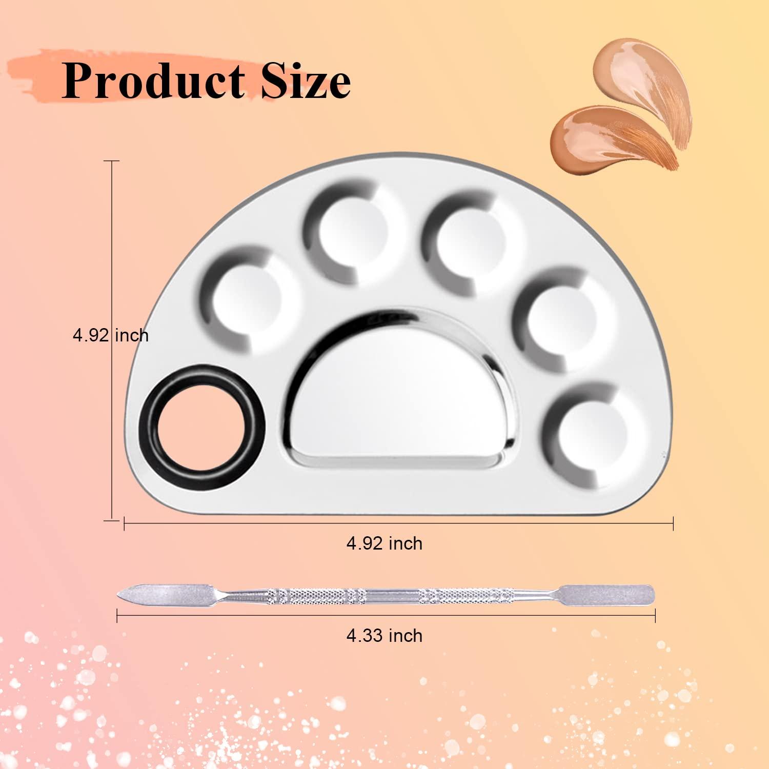 Stainless Steel Color Palette With Mixing Rod And Spatula Set For Nail Art,  Watercolor, Oil Painting Ideal For School Supplies And Silicone Nail Art  Tools From Fcf77549123, $1.46