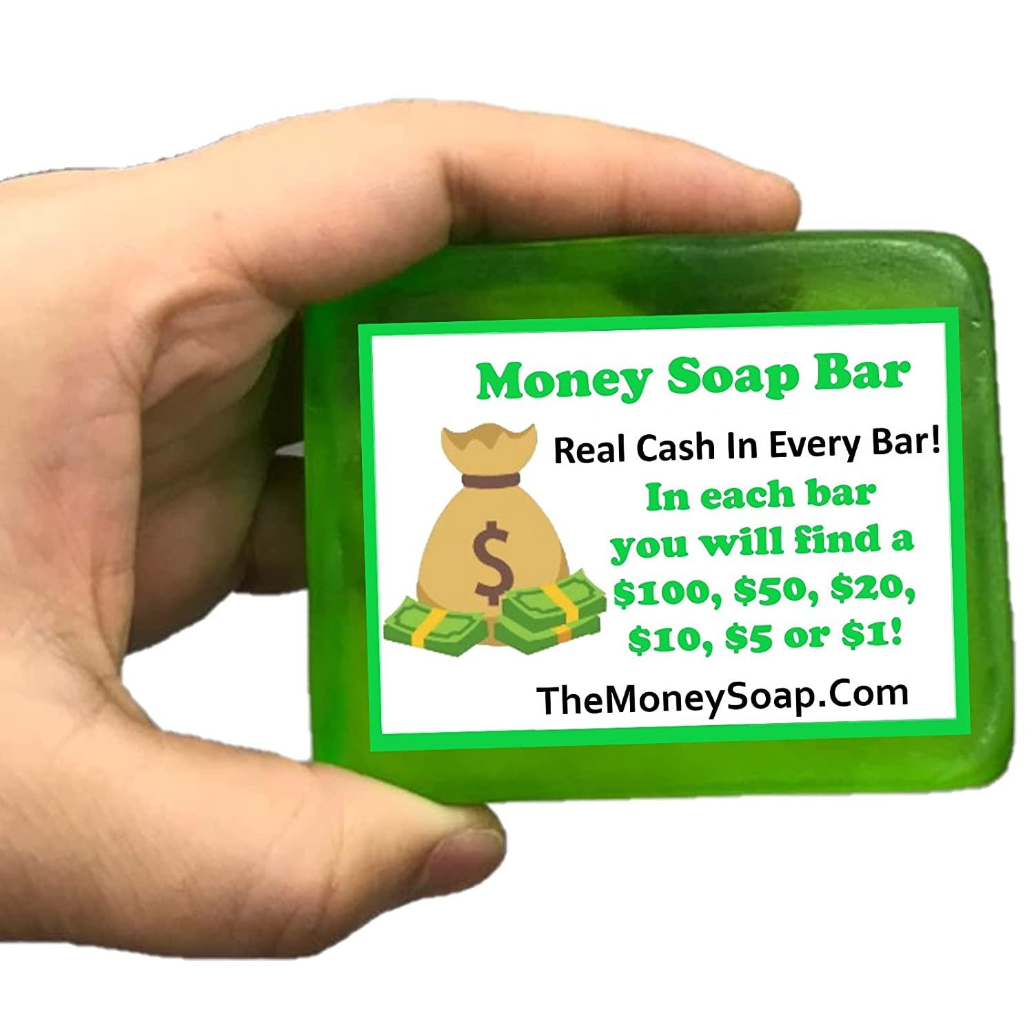Green Glitter Pine Scented Merry Christmas Tree Shaped Real Cash Money –  The Money Soap