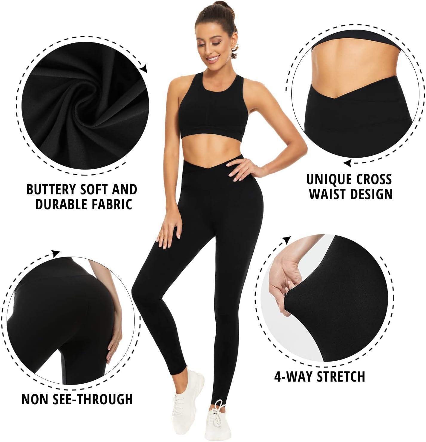  NEW YOUNG 3 Pack Capri Leggings for Women with Pockets-High  Waisted Tummy Control Black Workout Gym Yoga Athletic Pants : Clothing,  Shoes & Jewelry