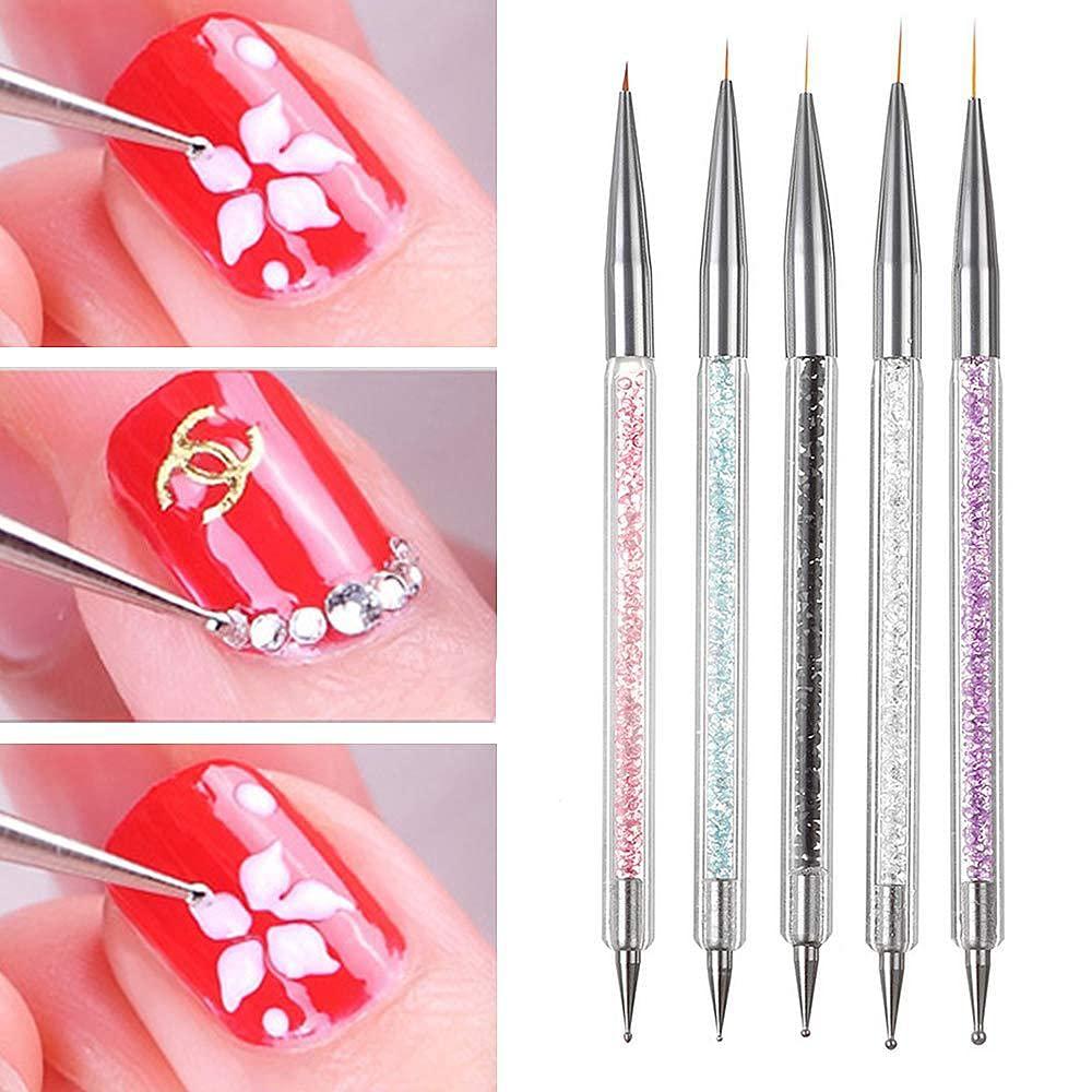 HSMQHJWE Practice Finger for Acrylic Nails under 5 3 Piece Nail Drill  Painting Tools Brush DIY Design Pen At Home Nail Flower Painting Pen  Silicone