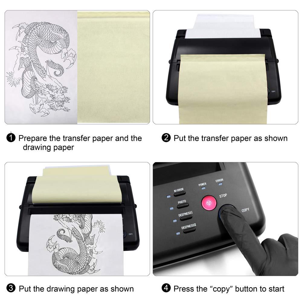 Mini Tattoo Transfer Stencil Machine Thermal Copier Printer for Tattoo  Artists