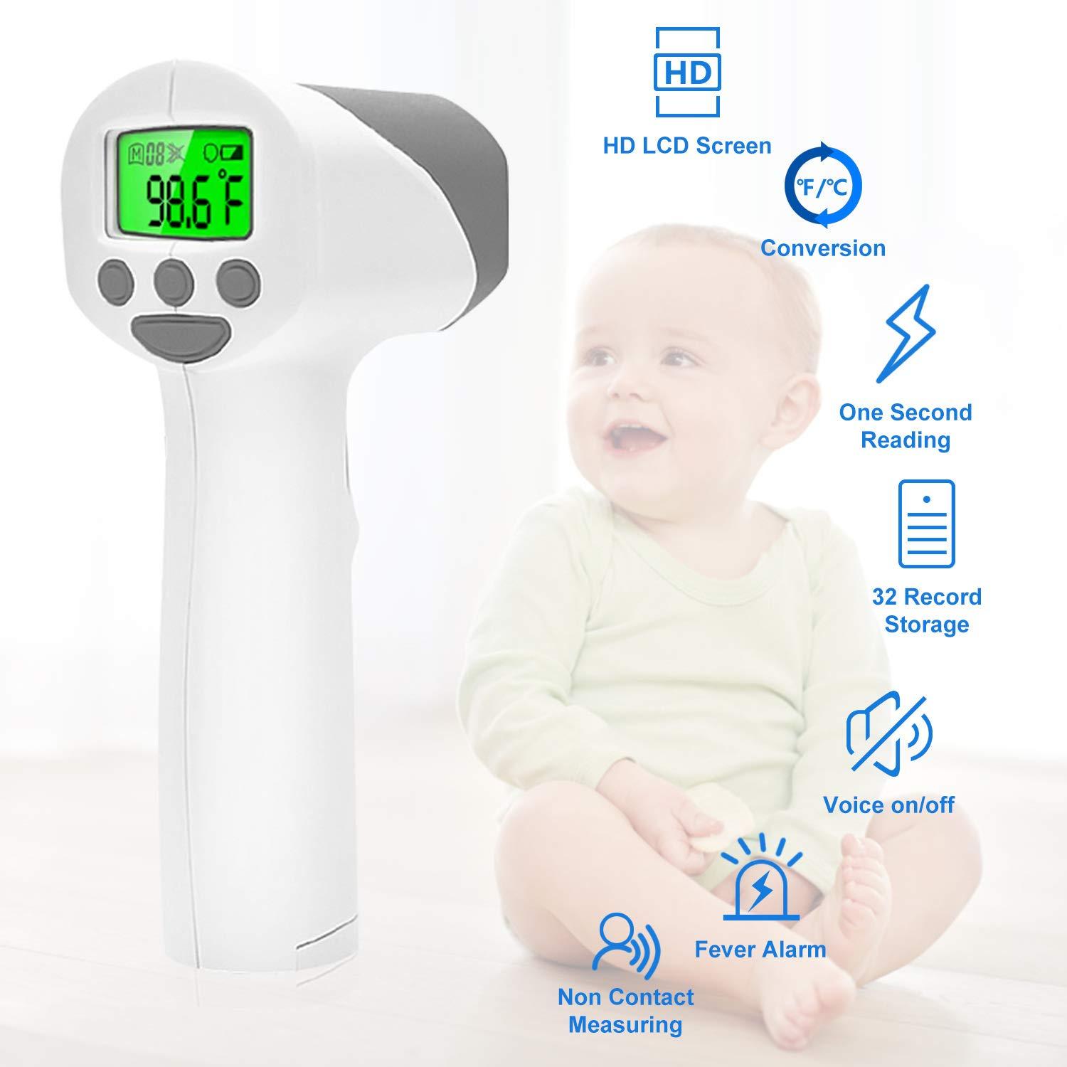 LCD Body Temperature Thermometer Infants, Children & Adults Front