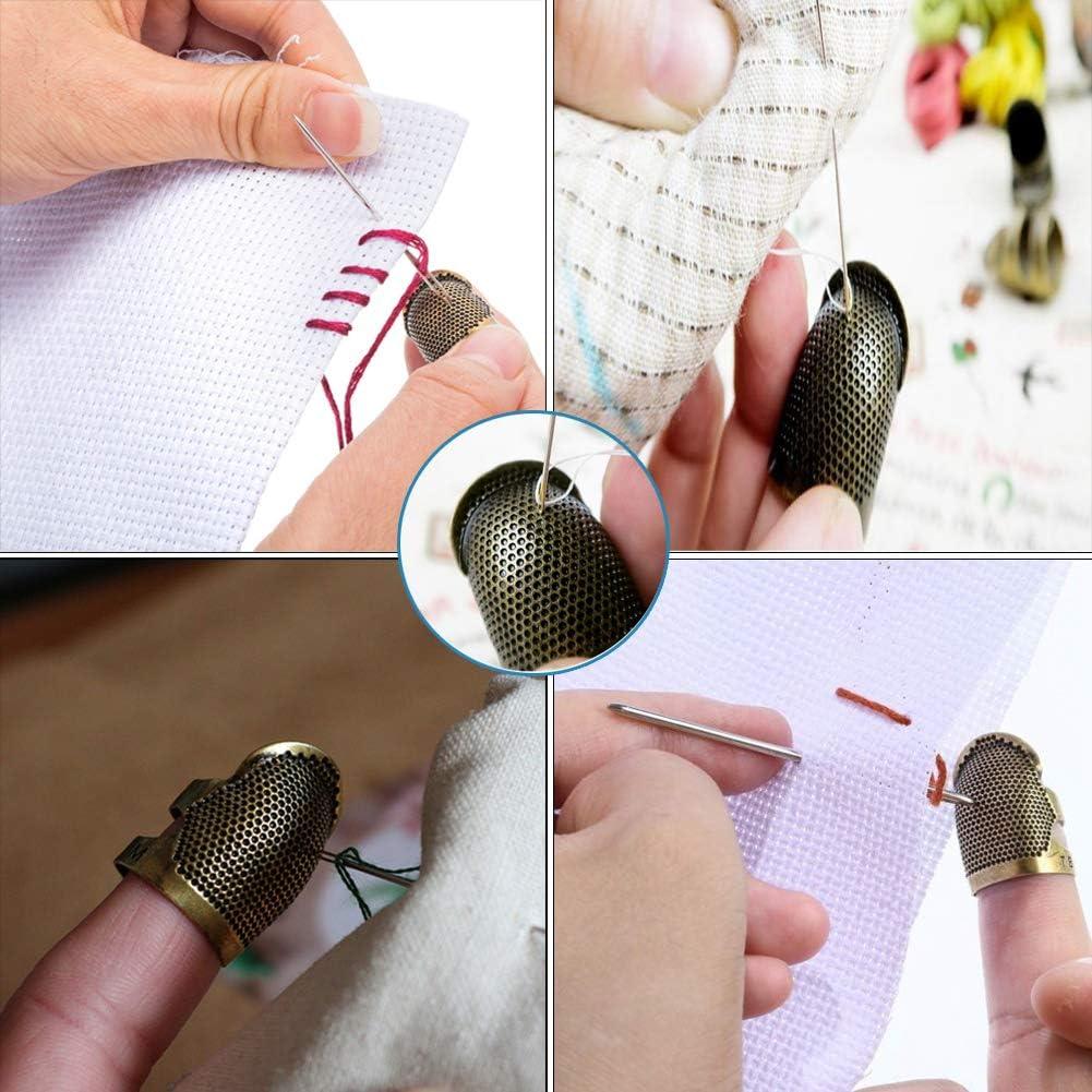 Sewing Thimble | 6 Pieces | Metal Sewing Thimble | Finger Protector |  Protective Ring For Quilting