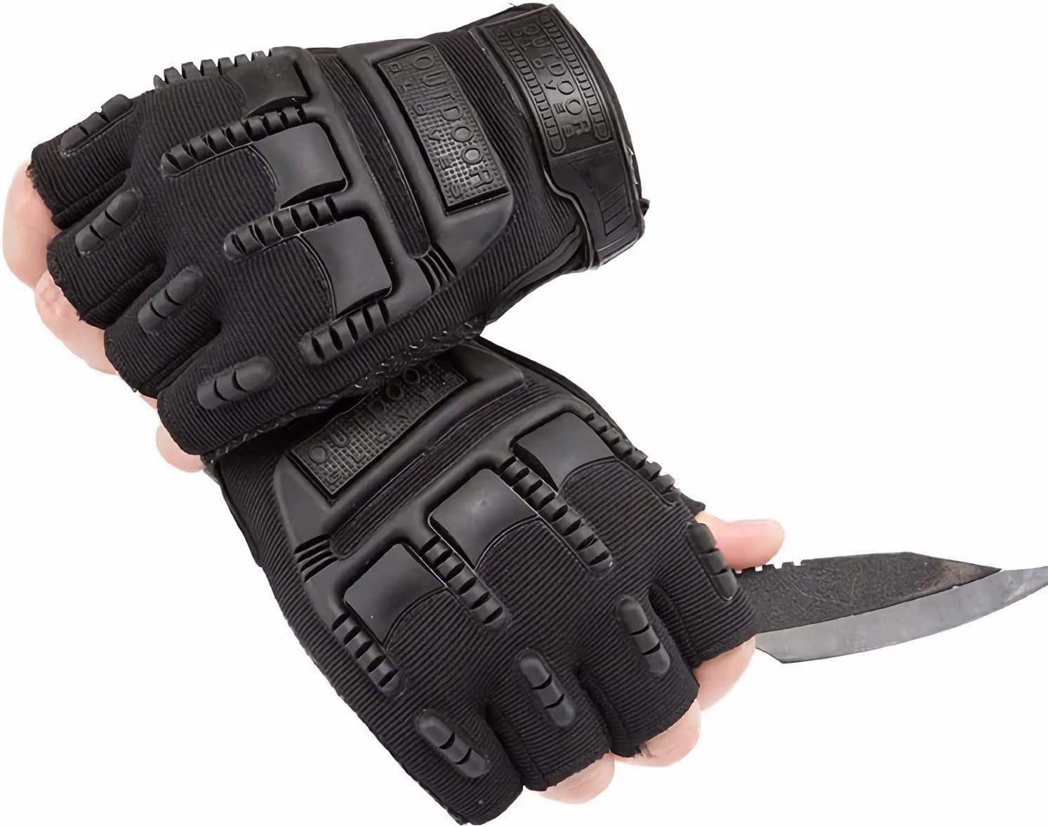 Fingerless Men Gloves Military Tactical Outdoor Sports Shooting Hunting  Airsoft