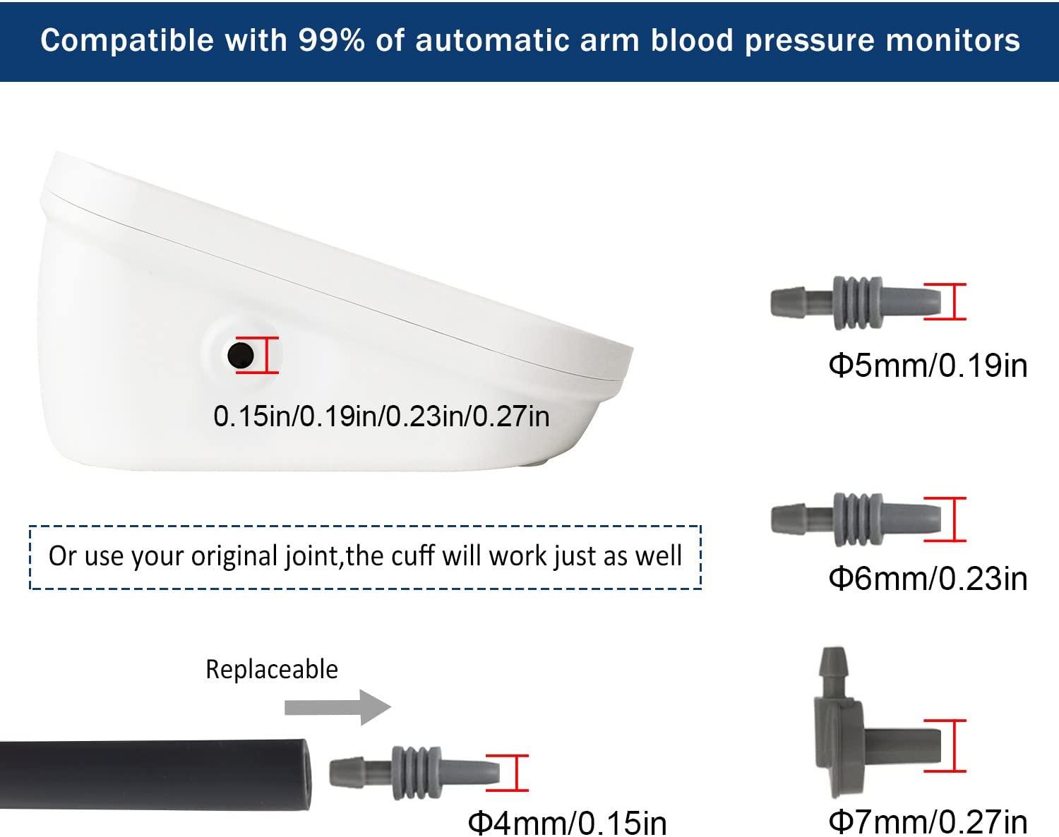 Blood Pressure Cuff Arm,8.7-20.4 Inches (22-52CM) Extra Large Blood  Pressure Cuff XL Replacement Cuff Compatible with All Blood Pressure  Machine
