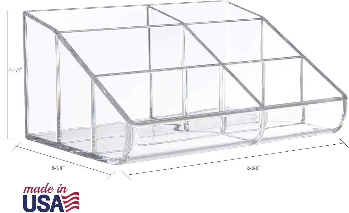 STORi Clear Plastic Multi-Level Vanity Organizer | Rectangular 4-Tier  Holder for Makeup, Eyeshadow Palettes, & up to 40 Nail Polish Bottles |  Made in