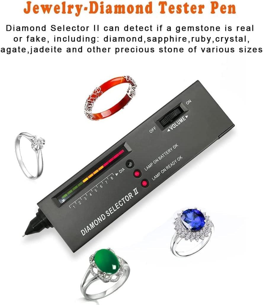 Best Precision Jewelry Diamond Test Pen Environmentally Friendly 9V Battery, High Precision Jewelry Diamond Tester, Suitable for Novice and Expert, T