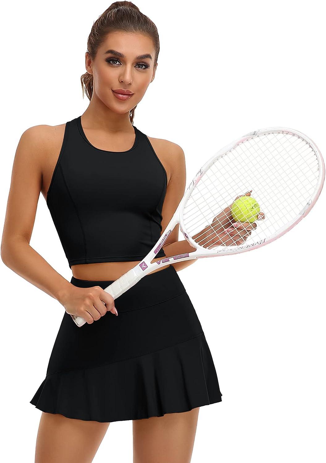 ATTRACO 2 Piece Tennis Dresses for Women Athletic Workout Dress