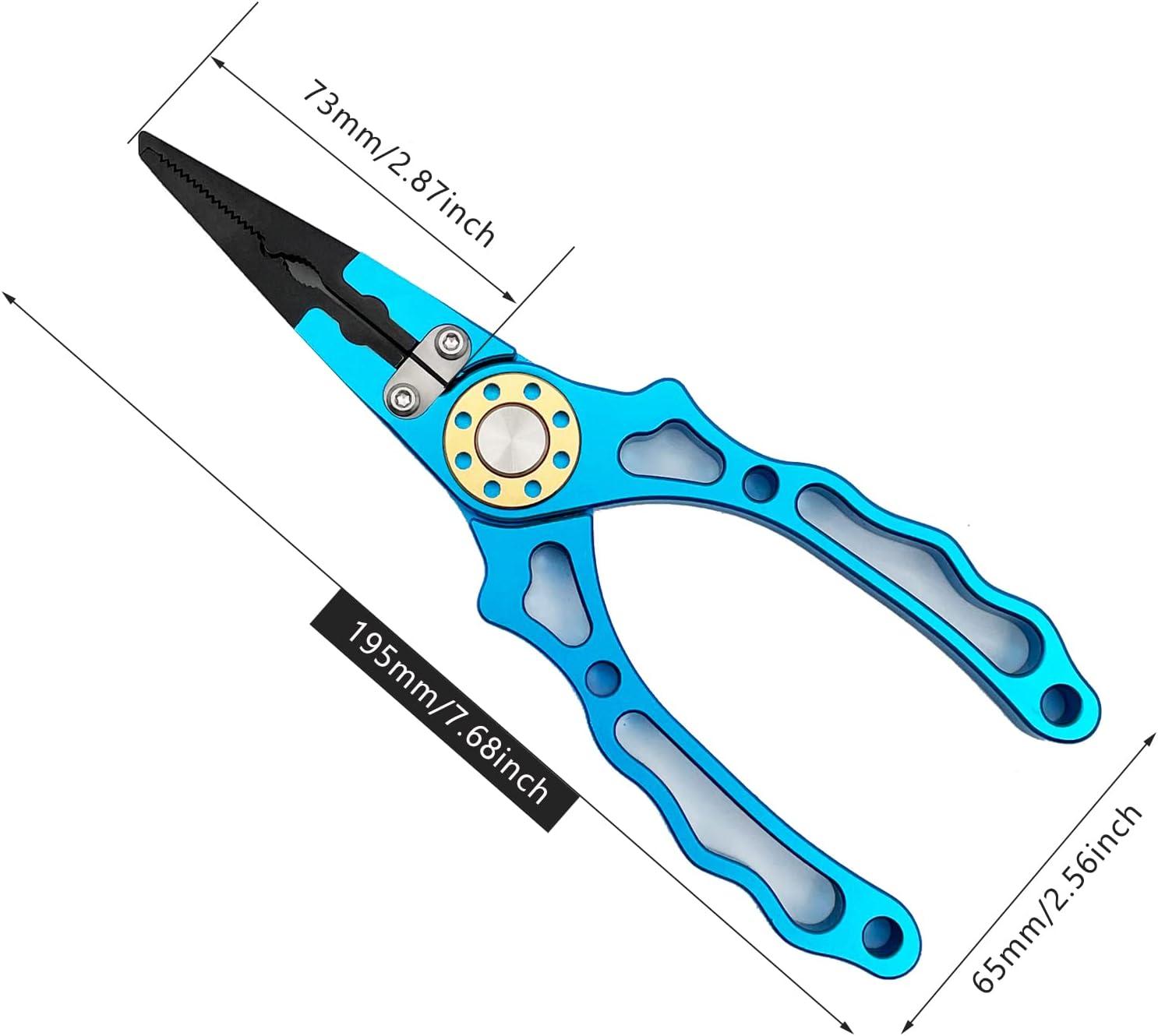 Fishing Pliers Plus Fish Gripper Multi-Functional Fishing Gear Fishing Line  Cutter Fish Hook Remover for Both Salt Water and Fresh Water