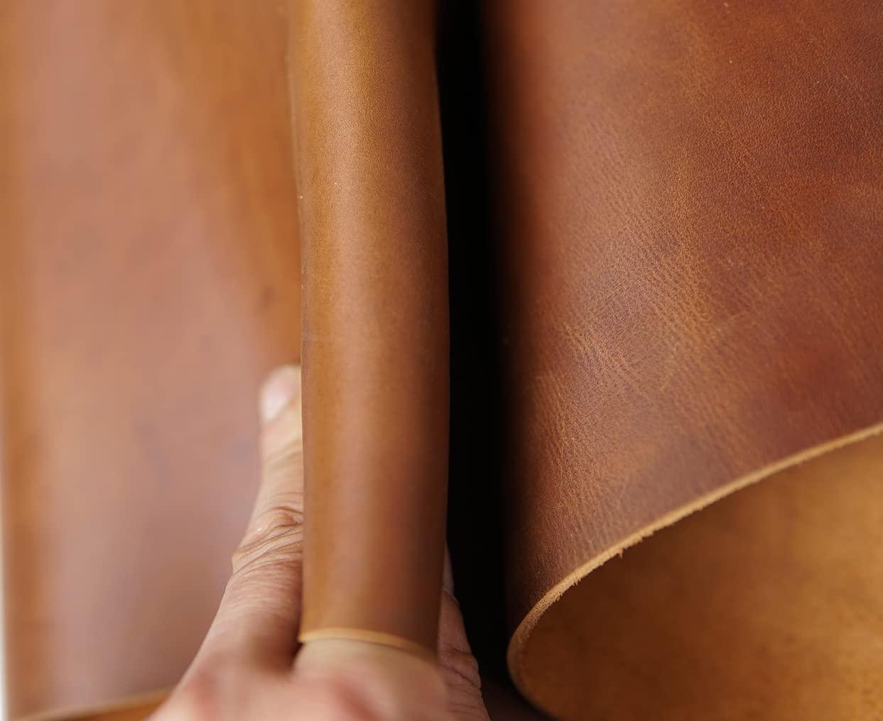 Leather craft Handmade DIY crazy horse cowhide leather full grain 1.8 to  2.2 mm Tanned Leather