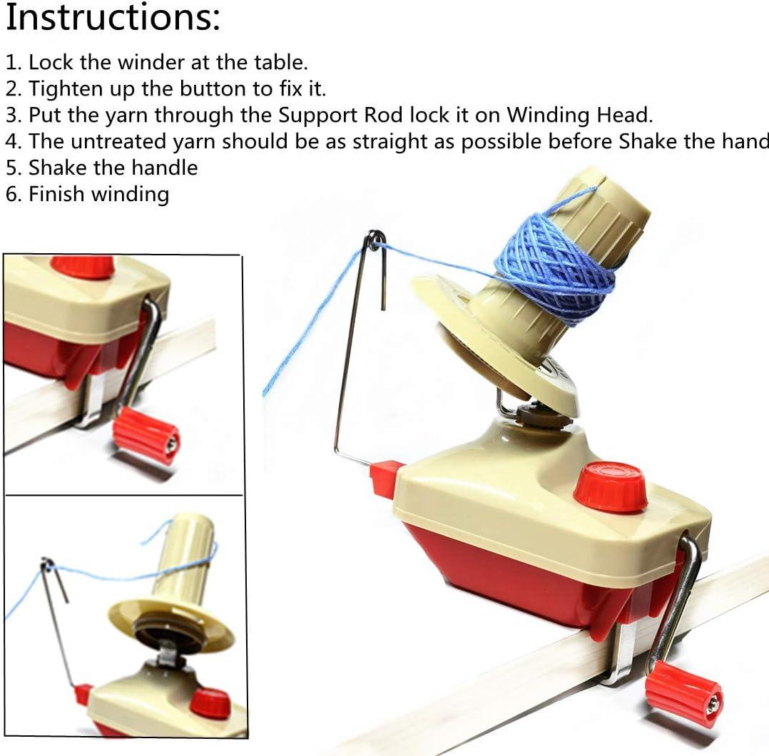 Hand Operated Yarn Winder Fiber Wool Manual Handheld Winder Machine Ball