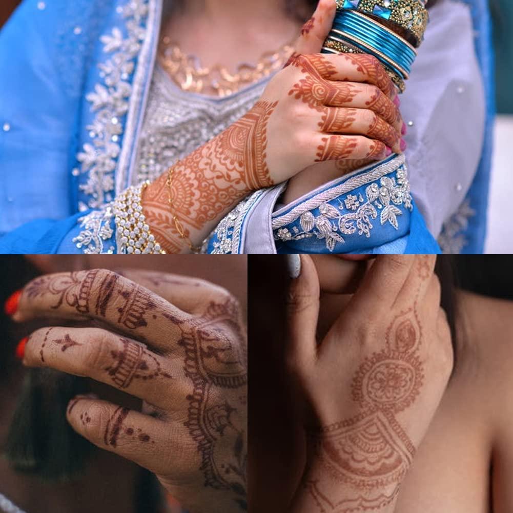 Henna Mehndi stencil Stickers temporary Tattoos